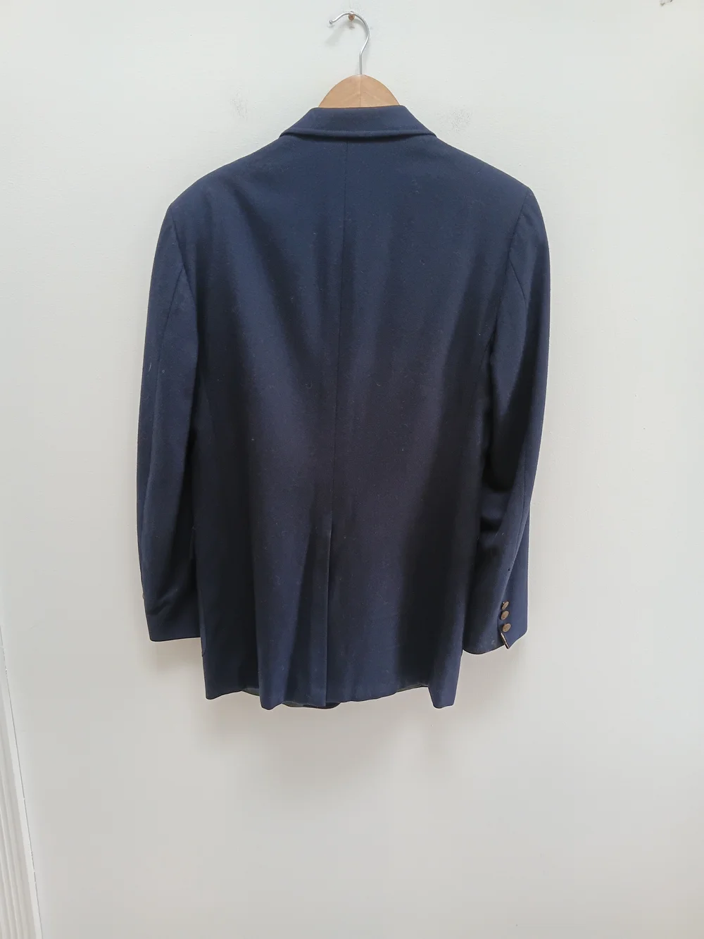 John Peel LTD Men's  Navy Blue 100% Wool Sport Coat Blazer Size 40L